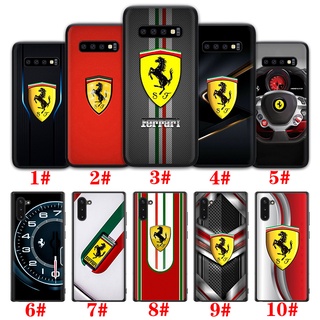 Ốp điện thoại TPU silicon dẻo SXA25 hình logo xe thể thao Ferrari cho Samsung A30S A40 A40S A50 A50S