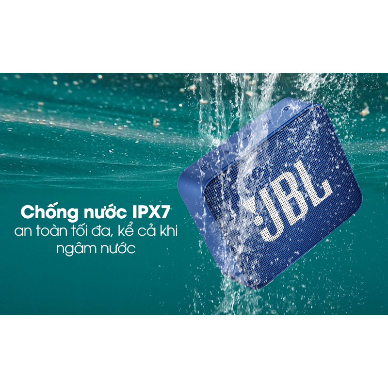 [Mã ELMS4 giảm 7% đơn 500K] Loa Bluetooth JBL Go 2 - Chống Nước IPX7