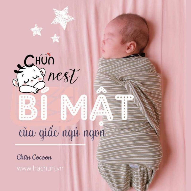 Quấn Chũn CoCoon Chính Hãng Free Ship Giúp Bé Ngủ Ngon Sâu Giấc