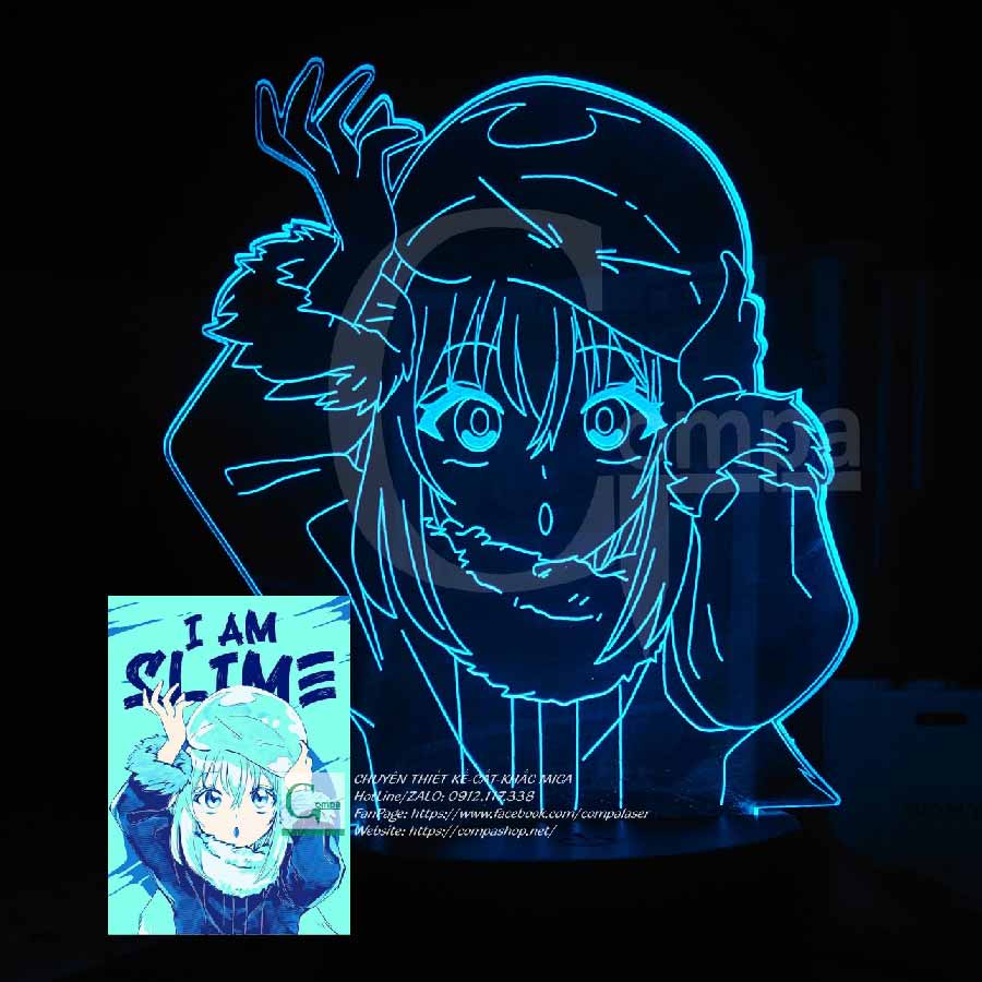 [ĐÈN NGỦ LED ANIME 3D[ Đèn Ngủ Tensei Shitara Slime Rimuru Tempest Type 08 ATSS0108 16 MÀU TÙY CHỈNH