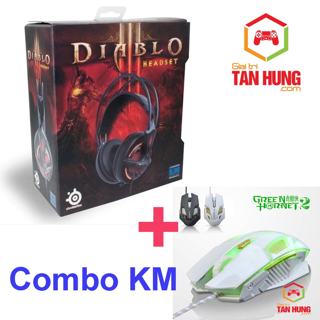 Tai nghe Gaming Steelseries Diablo 3 Limited Edition Sale Tặng Chuột Gaming Ajazz