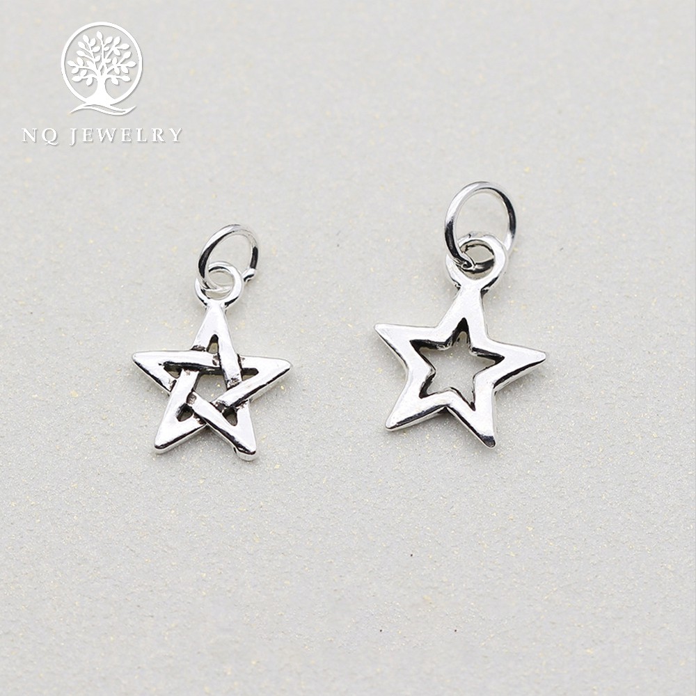 Charm bạc mặt ngôi sao năm cánh - NQ Jewelry