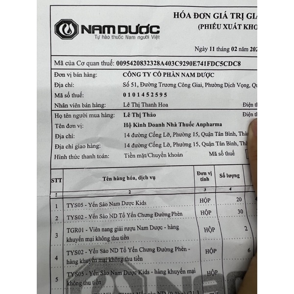 Viên giải rượu Nam Dược - 1 viên