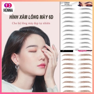 Hình xăm lông mày, miếng dán xăm lông mày 6D - Tất tần tật 9 dáng mày hot nhất 2021