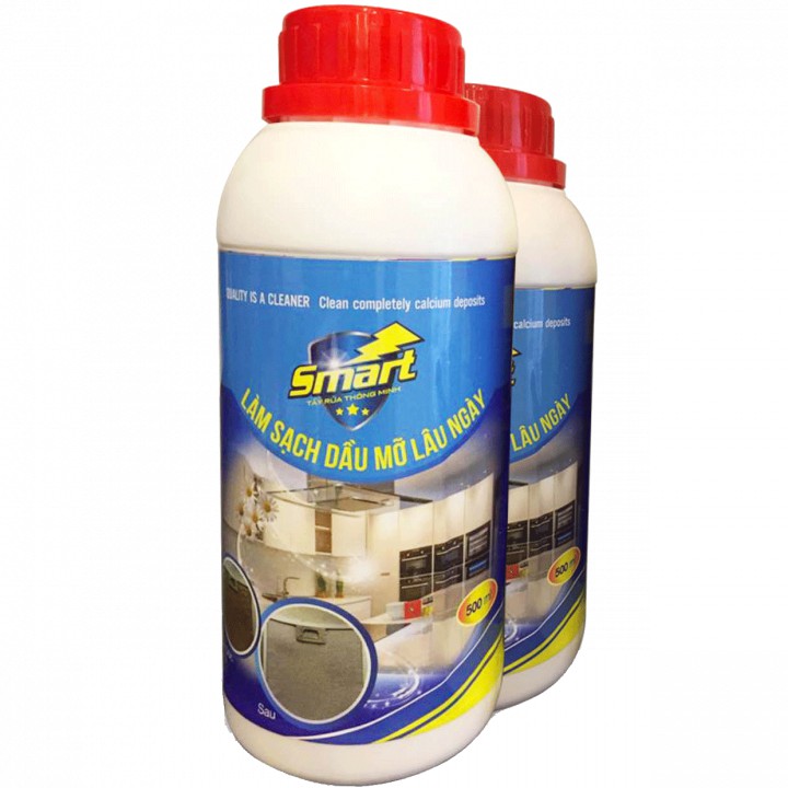 Smart Cleaner- dung dịch làm sạch bay vết dầu mỡ bám két bẩn lâu ngày của máy hút mùi, bếp... dung tích 500ml