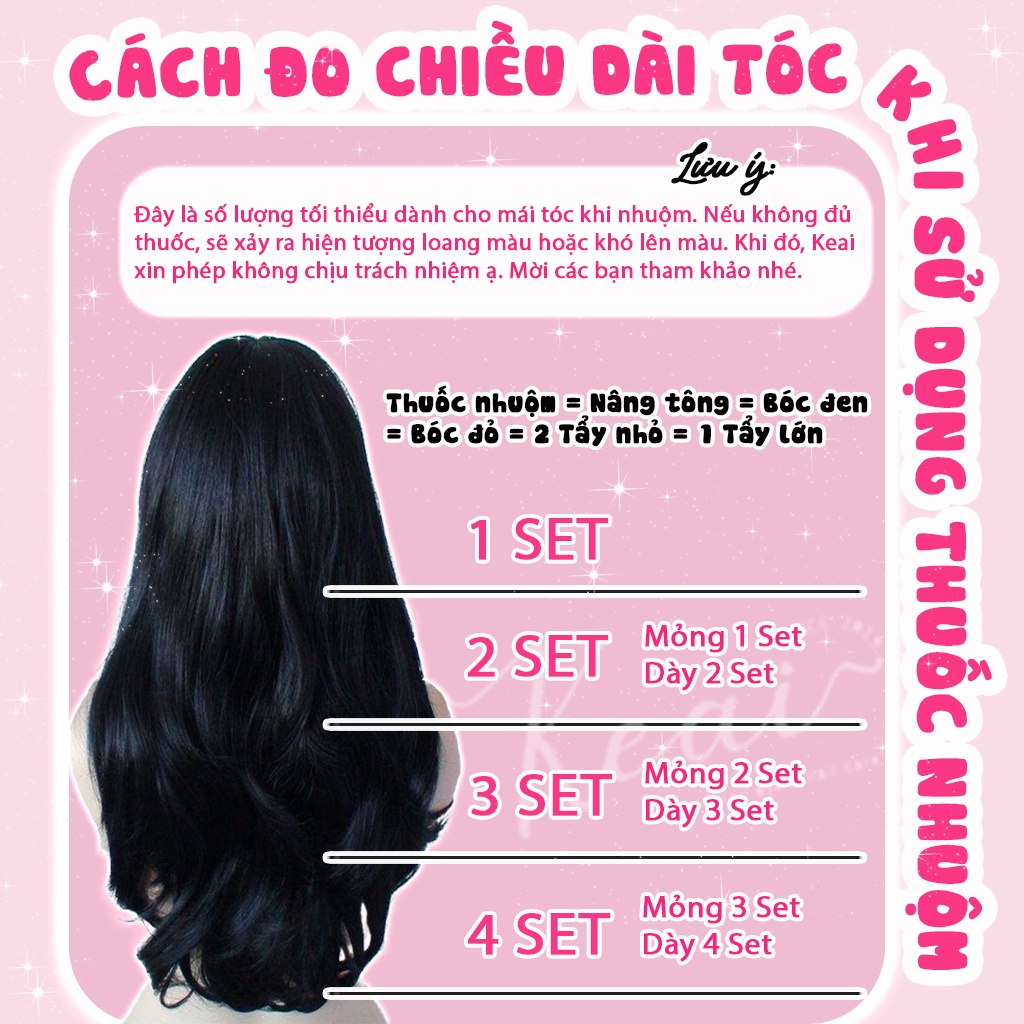 Thuốc nhuộm tóc tai nhà Pink Dream - tone Hồng - kèm oxy - cần sử dụng thuốc tẩy tóc - Keai Hair Dye