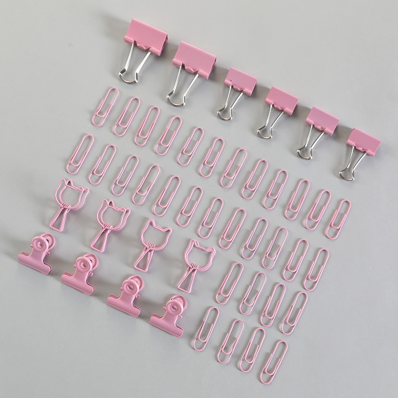 Bộ Kẹp Tài Liệu Kim Loại Mini Dễ Thương