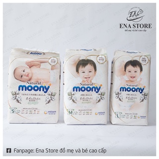 Tả Bỉm Dán/Quần Moony Natural Nội địa Nb63/S58/M46/L38/L36/XL32