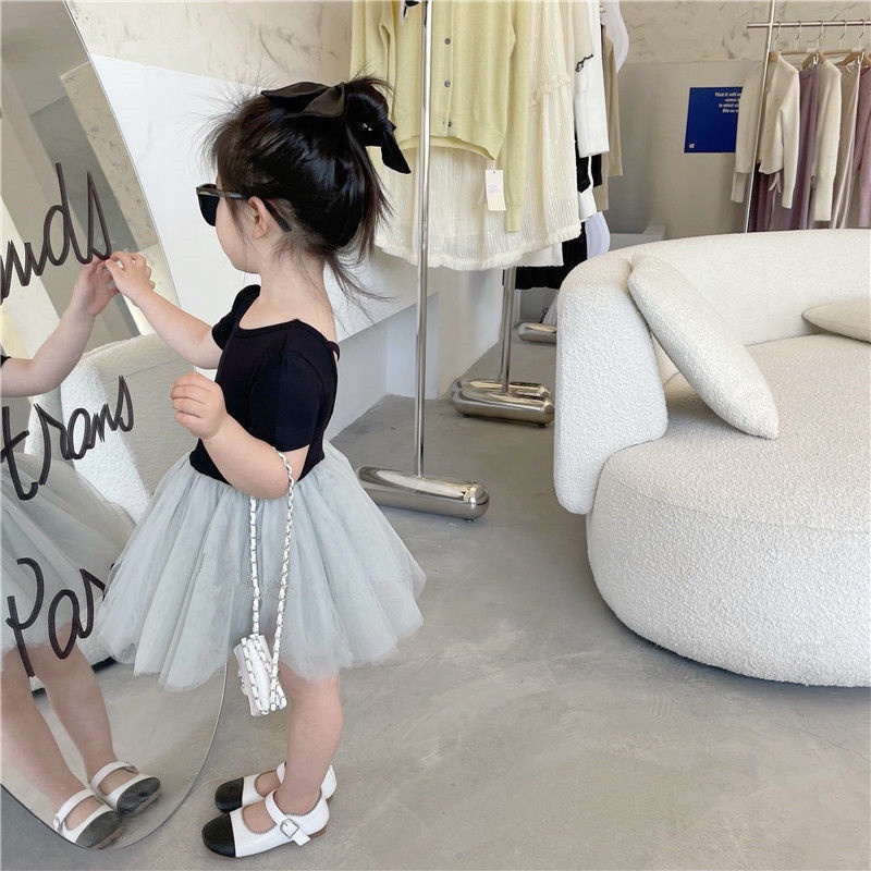 Đầm Múa Ba Lê Ngắn Tay Thời Trang Mùa Hè Dễ Thương Cho Bé Gái