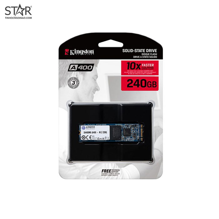 Ổ cứng SSD 120G, 240G, 480G, 500G Kingston A2000 M.2 NVMe PCIe Gen3x4