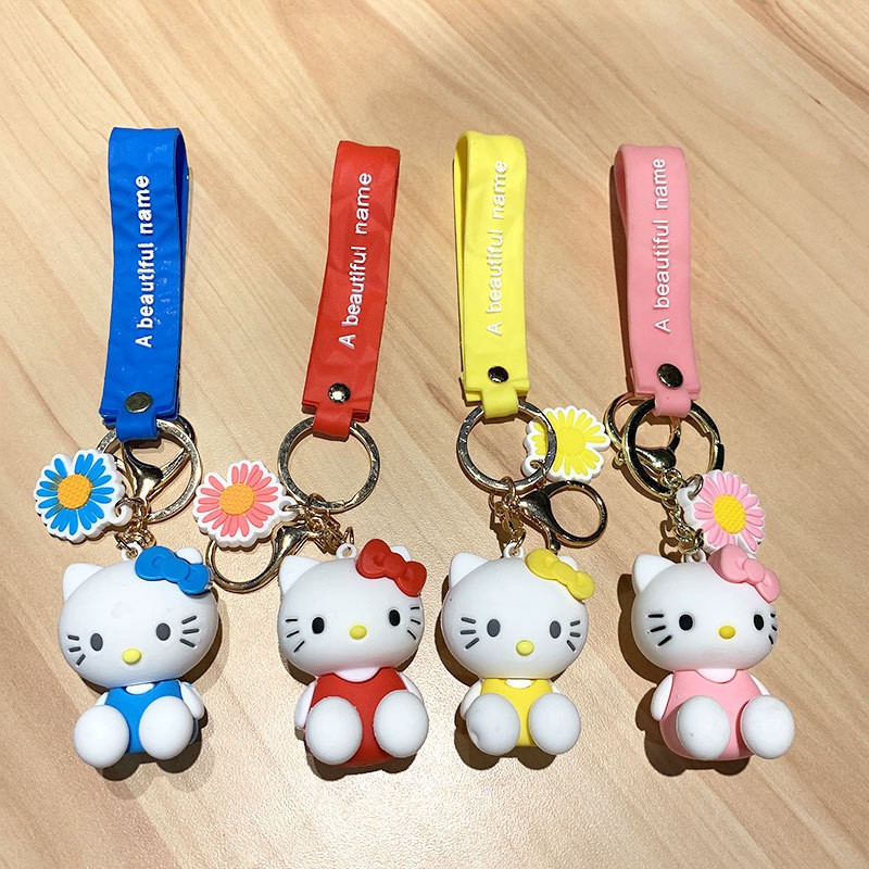 [Mã LIFEBOOK2 giảm 10% đơn 0Đ] Móc Chìa Khóa Cặp Đôi Hello Kitty Xinh Xắn,Chất Liệu PVC Cao Cấp