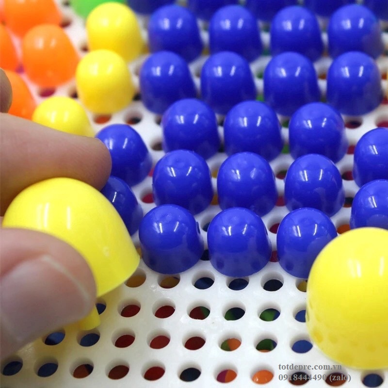 Đồ chơi xếp hình hạt nấm sáng tạo - ghép nấm nhiều chi tiết