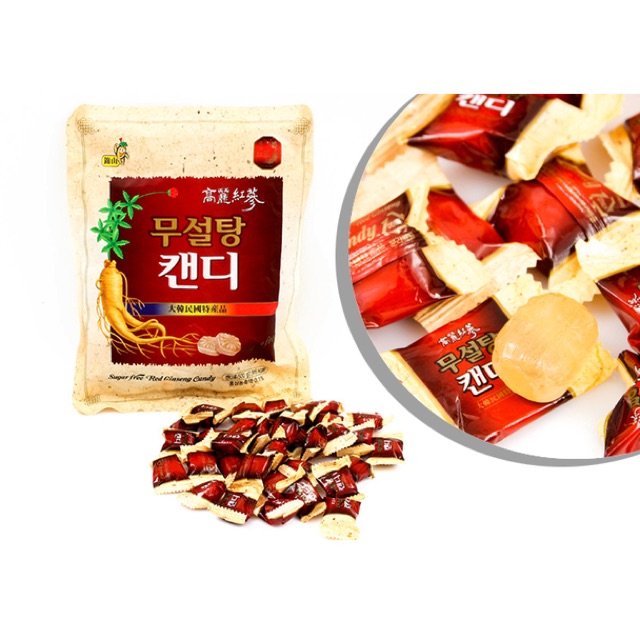 Kẹo sâm không đường Hàn Quốc 500g