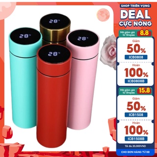 🔥 rẻ vô địch 🔥 bình giữ nhiệt inox hiển thị nhiệt độ cao cấp 500ml
