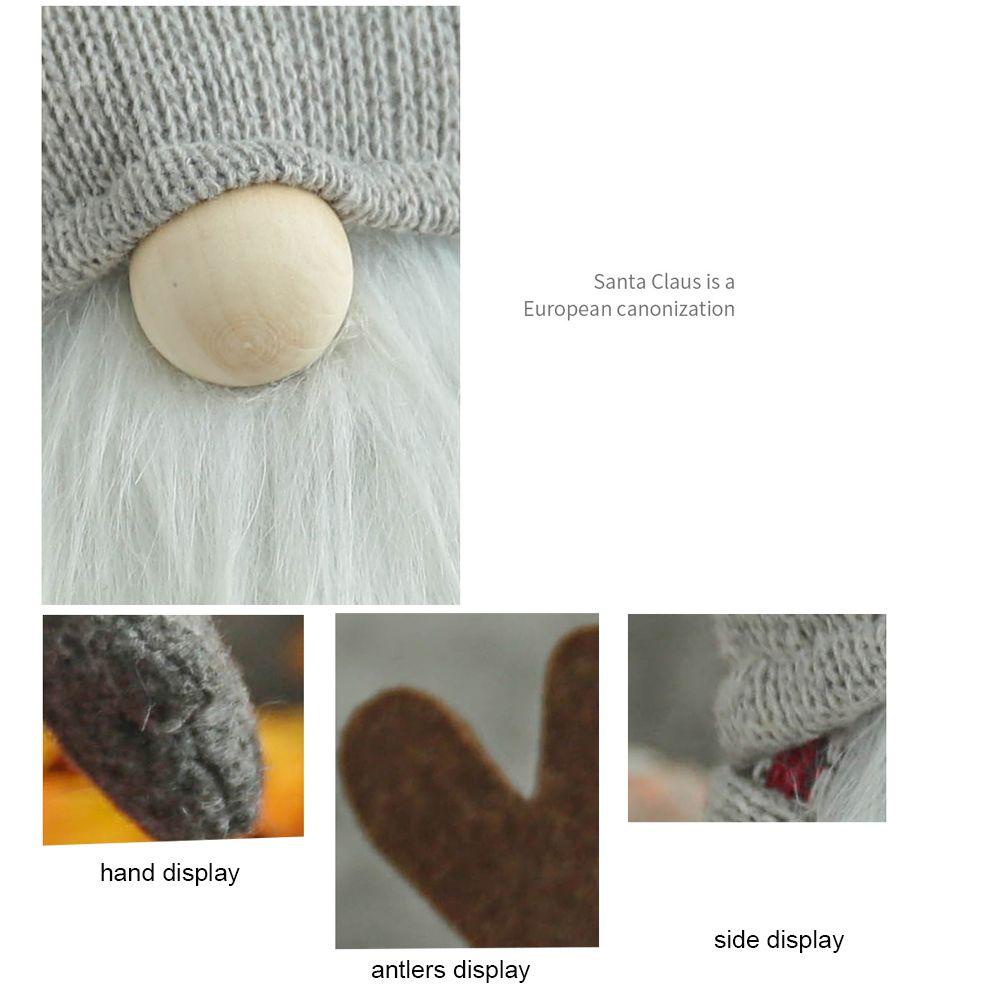 YNATURAL Tuần Lộc Nhồi Bông Trang Trí Giáng Sinh Mới