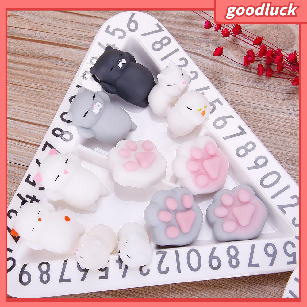 Đồ chơi mềm dẻo giảm stress hình chú mèo dễ thương