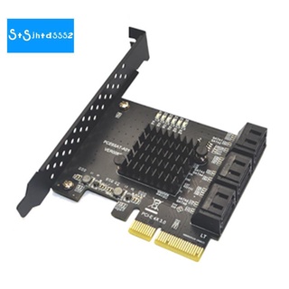 Card Mở Rộng Sata Pci E 6 Cổng Sata 3.0 Sang Pci Express X4 Sata3.0 Pcie Pci-E Sata