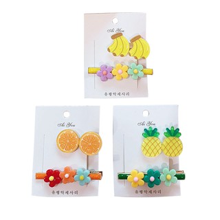Set kẹp tóc hoa quả xinh xắn