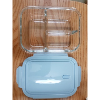 Hộp 2 ngăn, 3 ngăn thủy tinh dung tích 1000ml kèm túi đựng mang đi làm, đi chơi