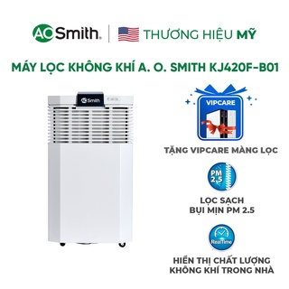 Máy lọc không khí A. O. Smith KJ420F-B01 và gói bảo dưỡng - thay thế bộ 4 màng lọc