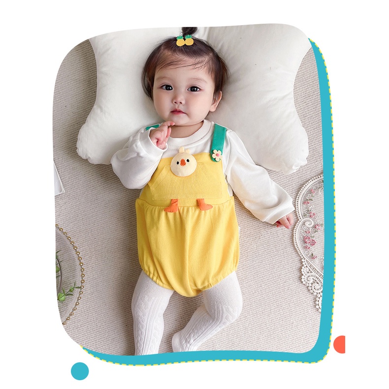 Áo Liền Quần Tam Giác Dễ Thương Thời Trang Mùa Xuân 2901 2278 Cho Bé Gái 0-2 Tuổi