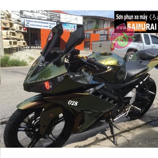 Sơn Samurai 3D vàng ánh xanh T808