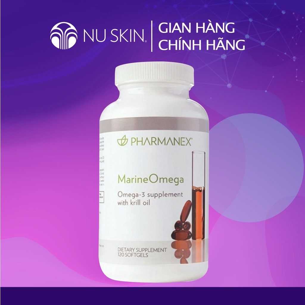 Marine Omega 3 Nuskin, viên dầu cá (fish oil) tốt cho da, mắt, tim mạch và não (120 viên)