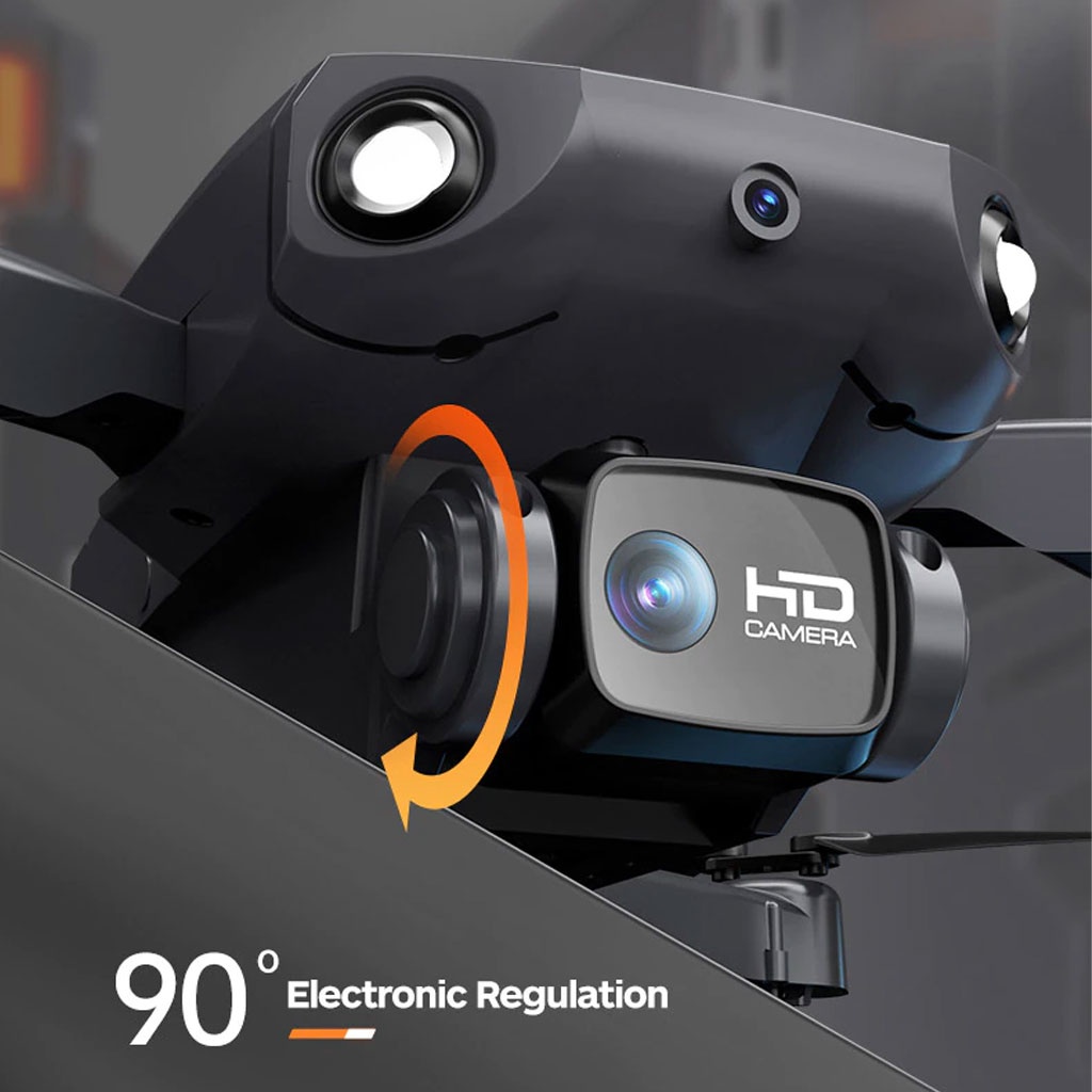 Flycam mini giá rẻ P8 Pro với camera kép 4K Wifi FPV 4 mặt - Drone tránh chướng ngại vật hồng ngoại RC Quadcopter