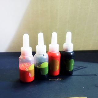 Set 2 màu mực thư pháp cổ phong truyền thống đỏ/ đen 5ml/10ml