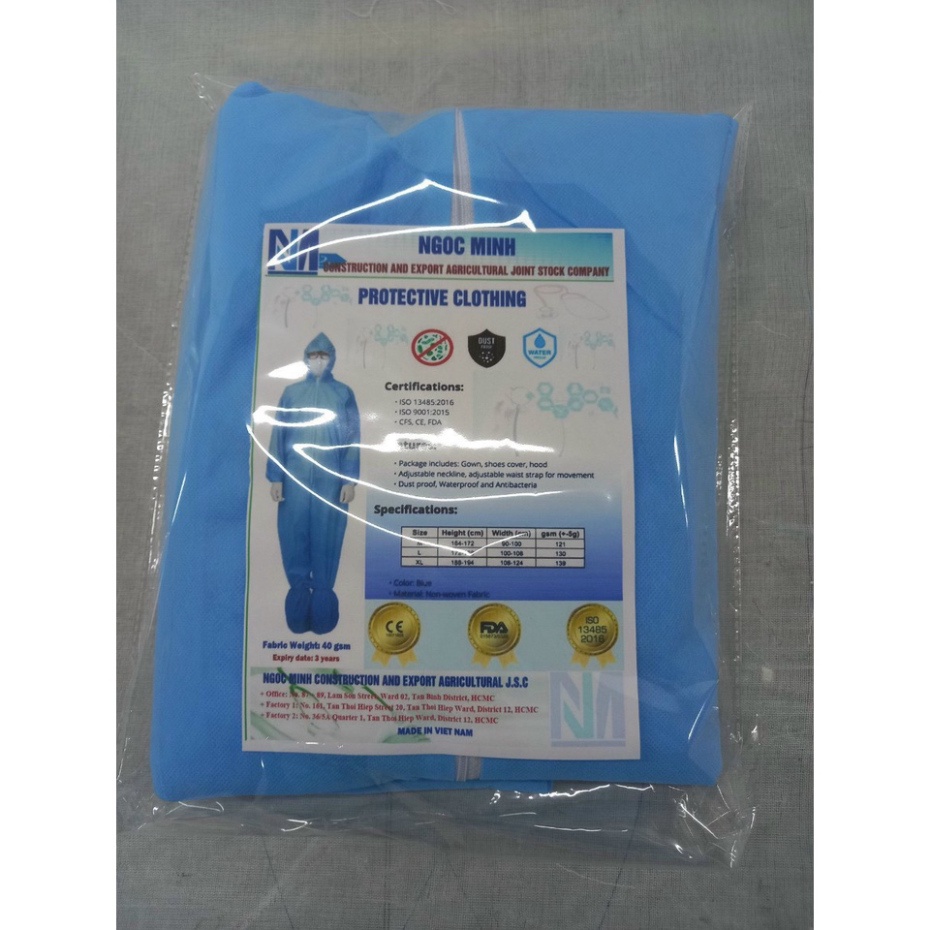[Đồ bảo hộ y tế] 4 món và 7 món Màu Xanh chuẩn bộ y tế - dày dặn chống dịch hiệu quả