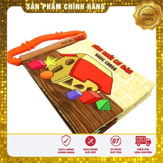 Hình khối - sách vải gặm nướu - Đồ chơi sạch Cánh Diều