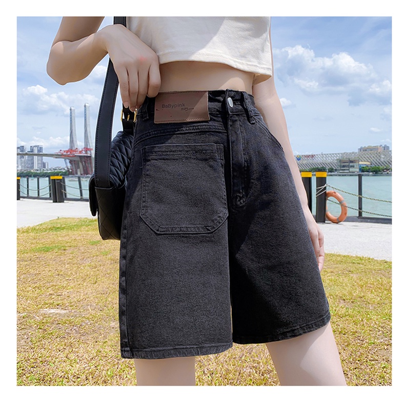 Quần Jean Ngố Nữ Lưng Cao Basic Chất Đẹp