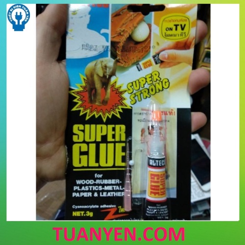 Vĩ 1 tuýt keo super glue cô gái Thái ( 3g ) siêu dính, siêu chắc.