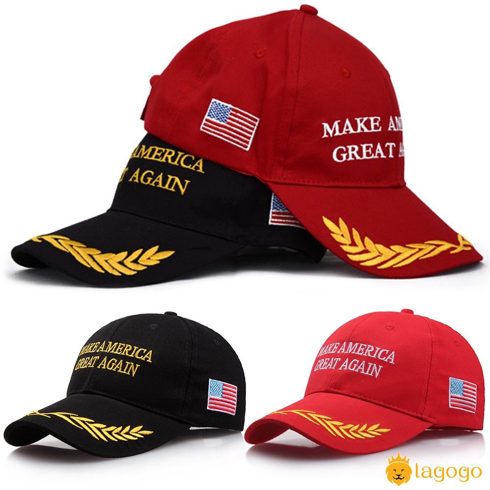 Mũ lưỡi trai thêu chữ Make America Great Again 2018 thời trang