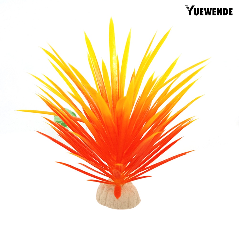 Cây thủy sinh nhân tạo 13cm trang trí bể cá tùy chọn màu sắc