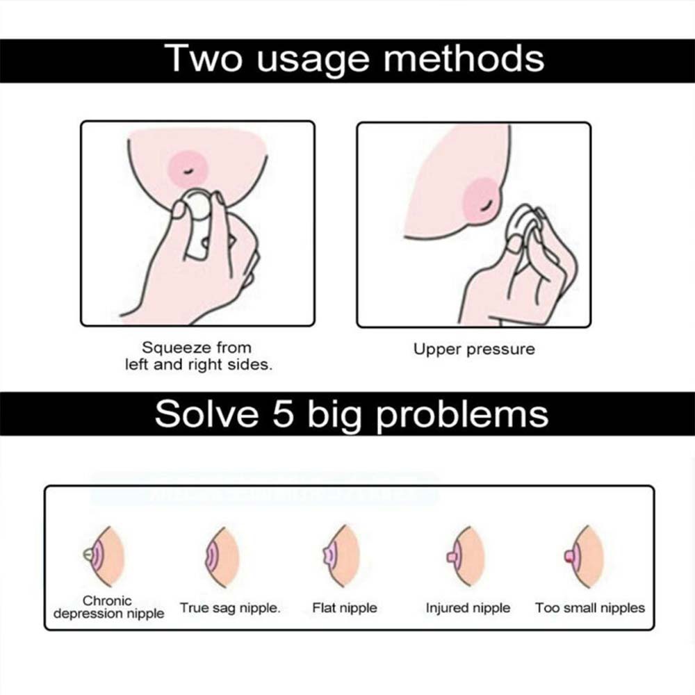 Bộ 2 Núm Ti Giả Bằng Silicone Chất Lượng Cao Cho Mẹ Bầu