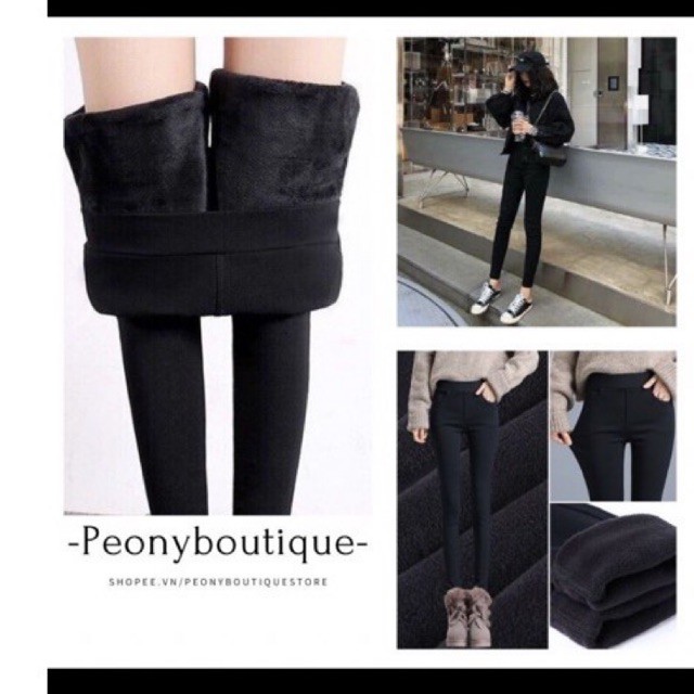 Quần legging lót lông dành cho nữ_Đủ Size S,M,L,XL