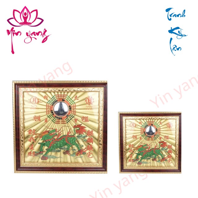 Tranh Phong Thuỷ Kỳ Lân Cao Cấp