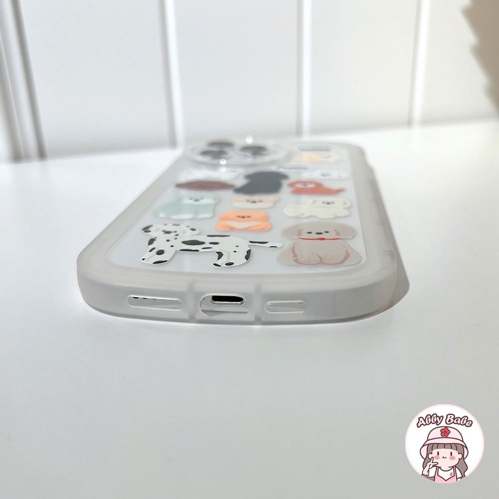 Ốp Điện Thoại TPU Mềm Chống Sốc In Hình Cún Hoạt Hình Dễ Thương Cho IP 13 12 11 Pro Max X XS XR 8 7 Plus