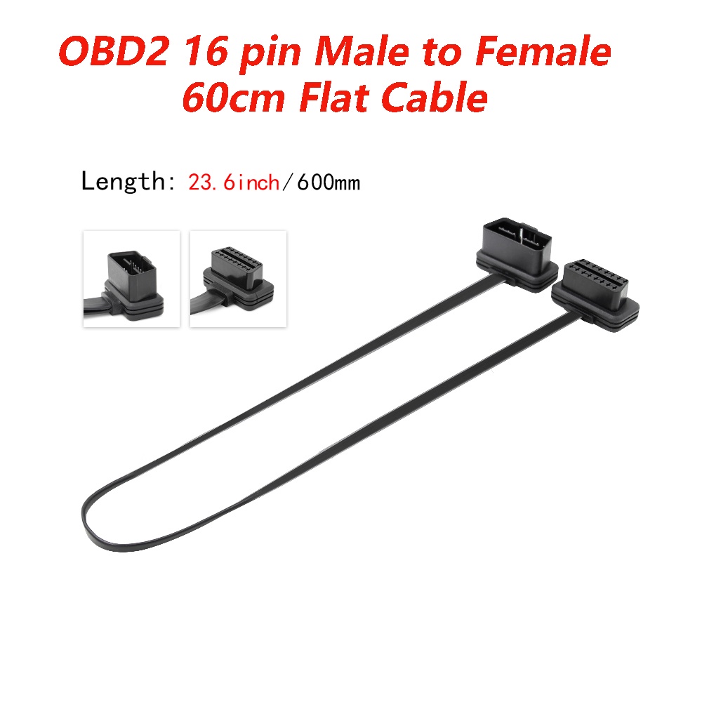 Dây Cáp Chuyển Đổi OBD 1 Sang 2 OBD2 16 pin Dài 30cm 60cm Kèm Công Tắc OBD Cho Xe Hơi