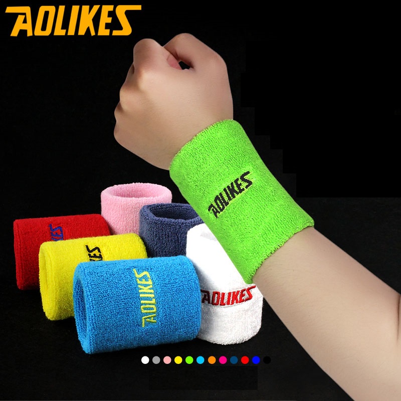 Băng Bọc Cổ Tay Chất Liệu Co Giãn Aolikes Chơi Thể Thao, Cầu Lông (1 Chiếc)
