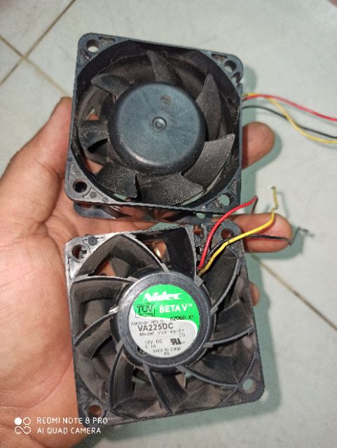 Quạt nidec 12v 1.1A 3pin, vuông 6x6cm chạy mạnh mẻ
