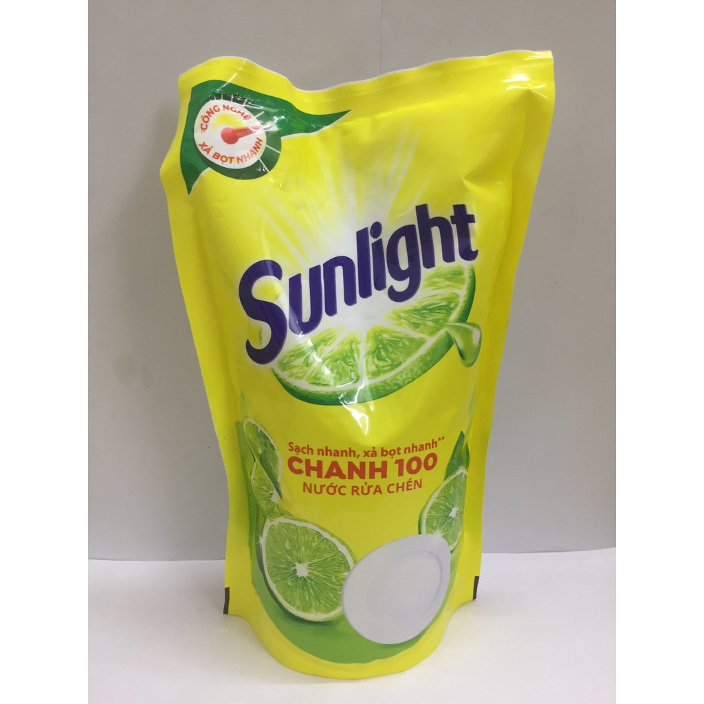 Nước rửa chén Sunlight chanh 100 túi 750g