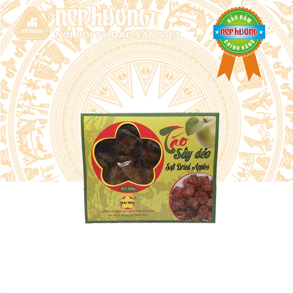 Táo sấy Mai Hoa - hộp 300g - đặc sản Đà Lạt