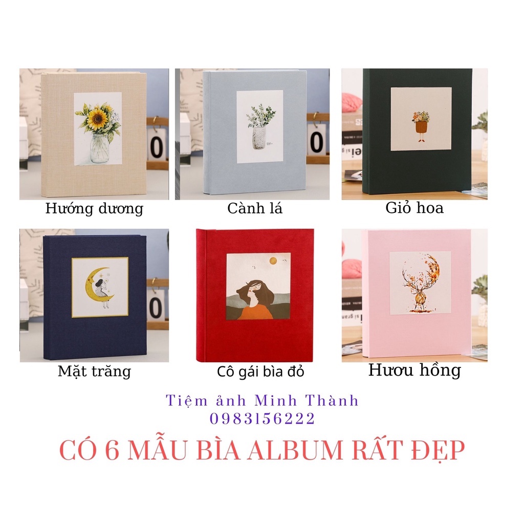 Album ảnh 10x15 đựng được 200 ảnh (bìa vải) sang trọng