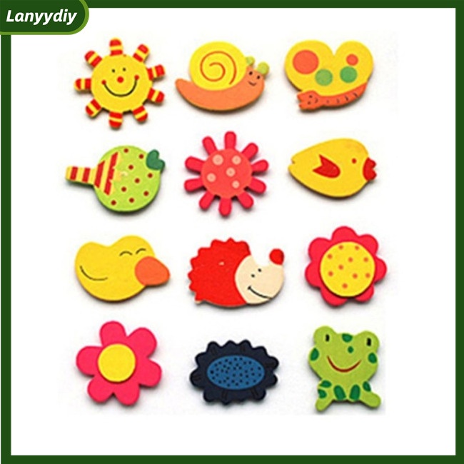 Set 12 Miếng Nam Châm Gắn Tủ Lạnh Dễ Thương Cho Bé