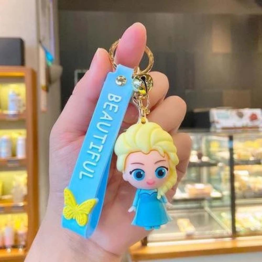 Móc khóa mặt hình công chúa Elsa/ Anna/ Olaf trong hoạt hình Frozen đáng yêu