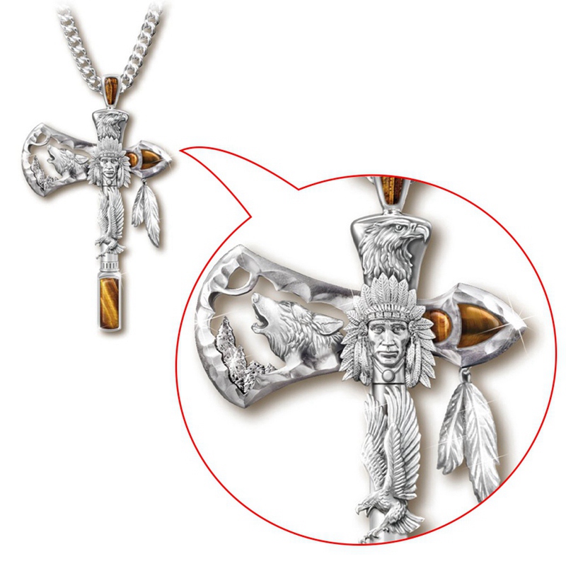 Dây Chuyền Mặt Hình Chiếc Rìu Phong Cách Viking Thời Trang Cho Nam