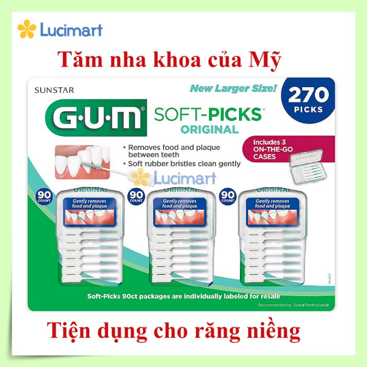 Tăm Gum Soft Picks Original, tăm nha khoa của Mỹ