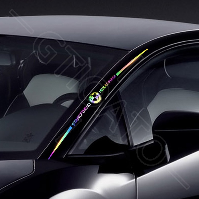 GTIOATO HìNh DáN Xe Decal DáN Xe Bảy Màu Nhãn Dán Phản Quang GiấY DáN Xe Tem Logo DáN Xe DáN Xe PhảN Quang Dán Trang Trí Xe Hơi Trang Trí Ô Tô For BMW X4 E46 E90 F30 F10 1 X2 8 118I 320i M4 E60 218i X5 M3 318i X7 E39 7 E36 E30 530i M8 520i X6 Z4